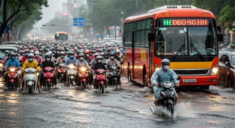 Giao thông mùa mưa