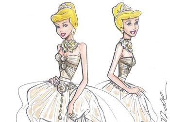 Ngắm nhà Versace thiết kế trang phục dạ hội cho cô bé lọ lem