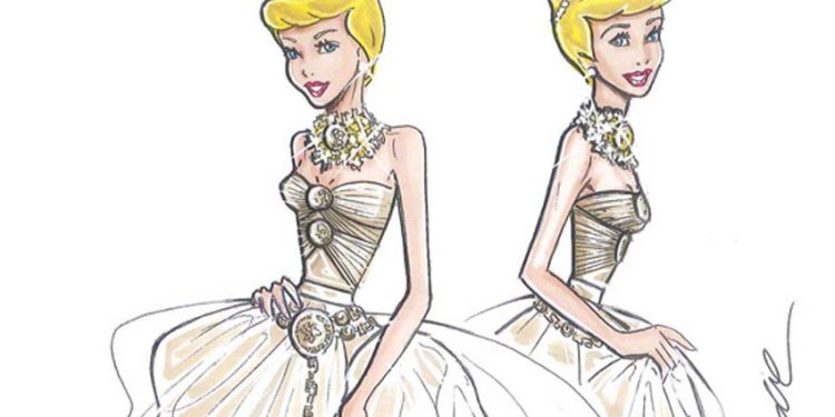 Ngắm nhà Versace thiết kế trang phục dạ hội cho cô bé lọ lem