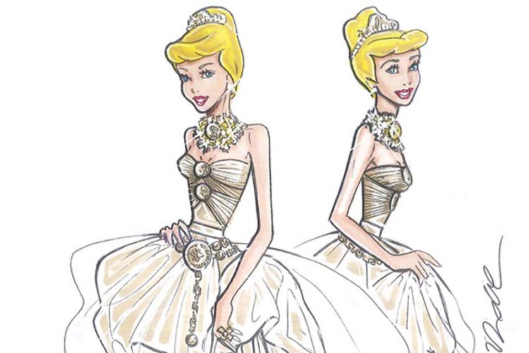 Ngắm nhà Versace thiết kế trang phục dạ hội cho cô bé lọ lem