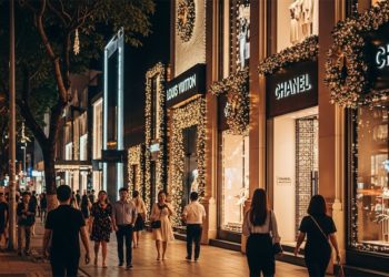 Người dân Sài Gòn dạo phố và chụp ảnh giữa ánh đèn Giáng sinh rực rỡ.