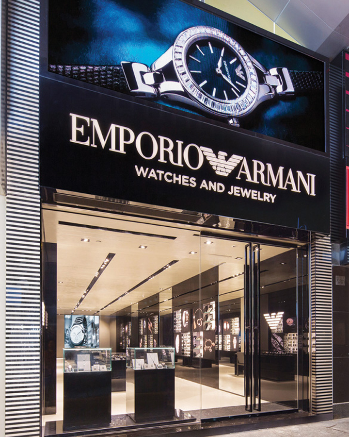 Emporio Armani ra mắt cửa hàng đồng hồ và trang sức độc quyền tại Hongkong  