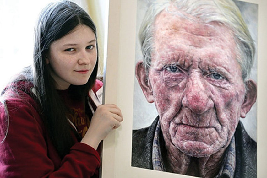 Bức tranh chân dung đoạt giải của cô bé 16 tuổi