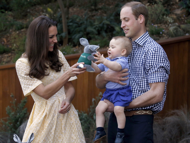 Kate, the Duchess of Cambridge,  Prince William, Prince George