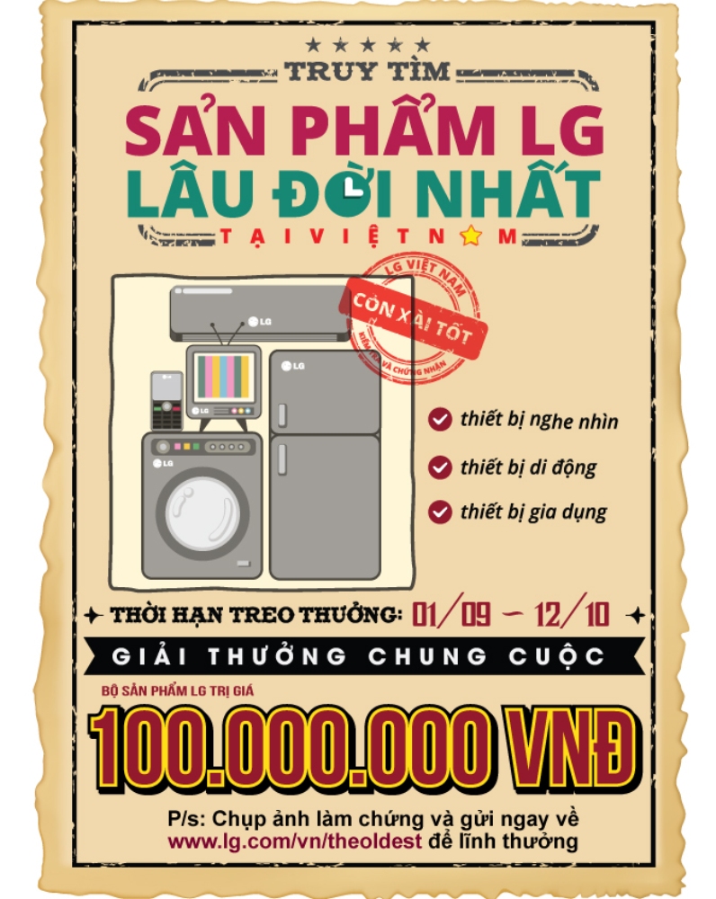 LG Truy tim san pham lau doi nhat