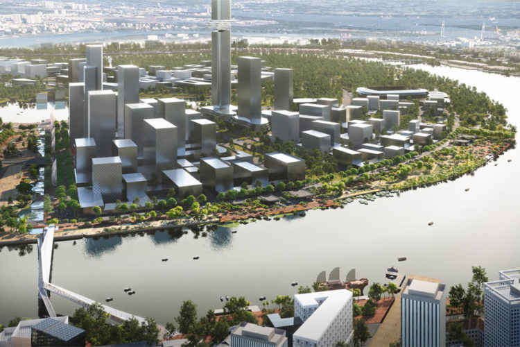 Quảng trường trung tâm khu đô thị mới Thủ Thiêm