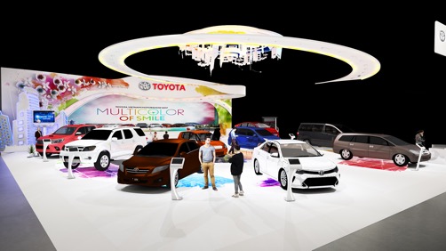 Thiết kế gian hàng Toyota của triển lãm năm nay