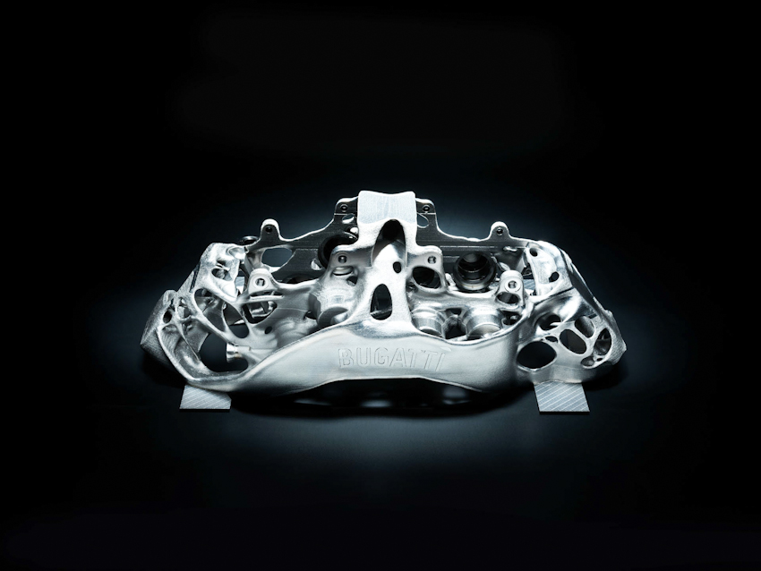 Bugatti giới thiệu kẹp phanh titan bằng công nghệ in 3D