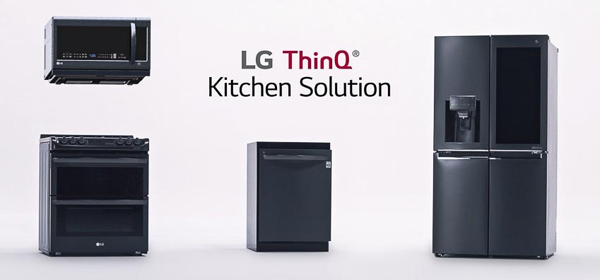 LG trình làng bộ tứ kết nối thông minh ThinQ: Tủ lạnh, lò nướng, lò vi sóng và máy rửa chén