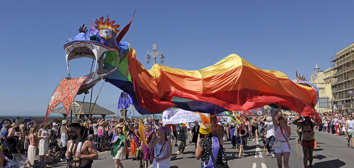 Diễu hành trong lễ hội Brighton Pride 2017