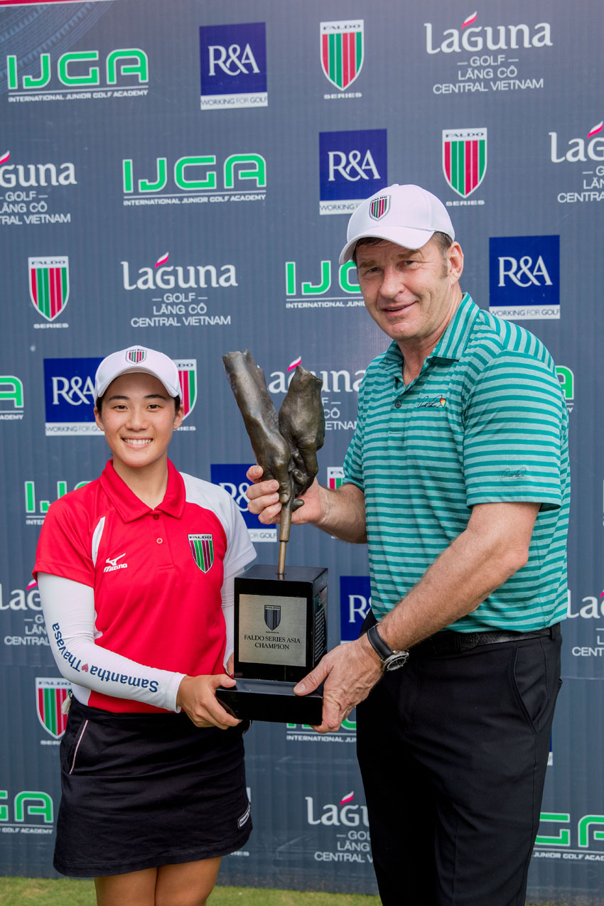 Nhà vô địch nữ đầu tiên của giải Faldo Series Asia Grand Final