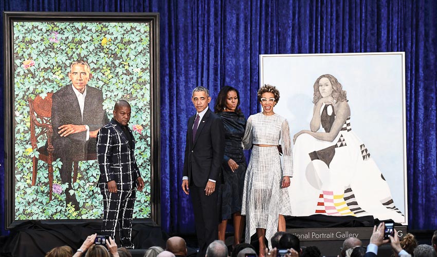 Hai tranh chân dung nhà Obama