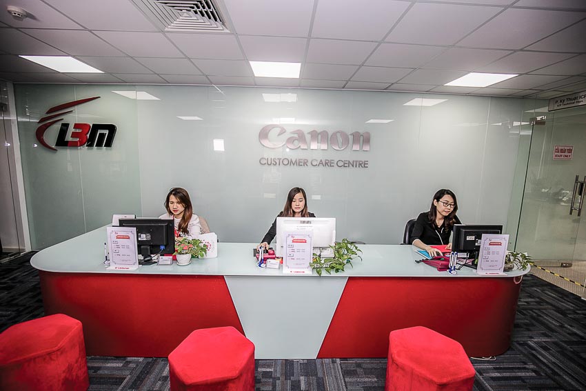 Trung tâm Sửa chữa và Bảo hành sản phẩm Canon chính hãng chuẩn quốc tế