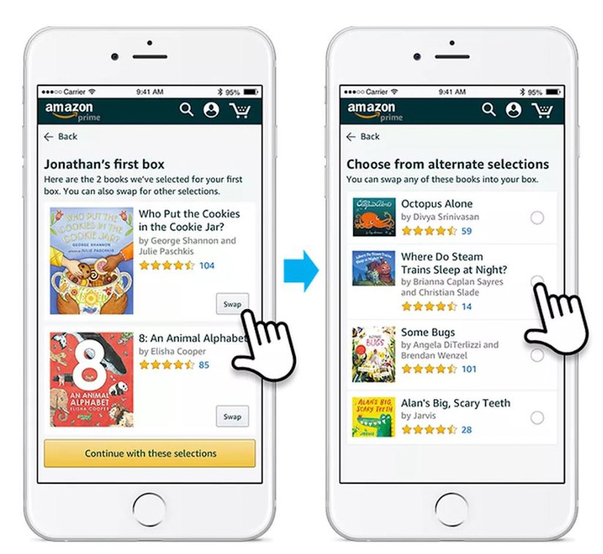 Amazon mở dịch vụ gửi sách hằng tháng dành cho trẻ em