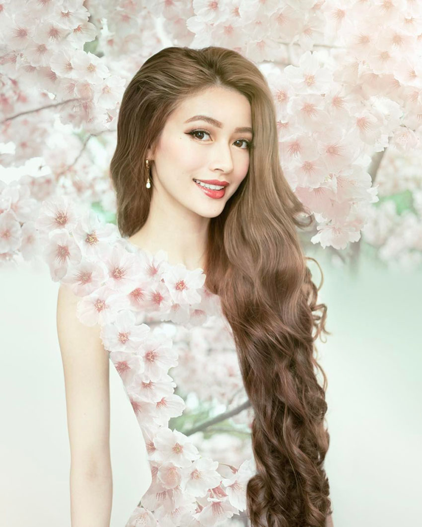 Sarah Tran - Cô gái gốc Việt gây sốt vì mái tóc như Công chúa tóc mây
