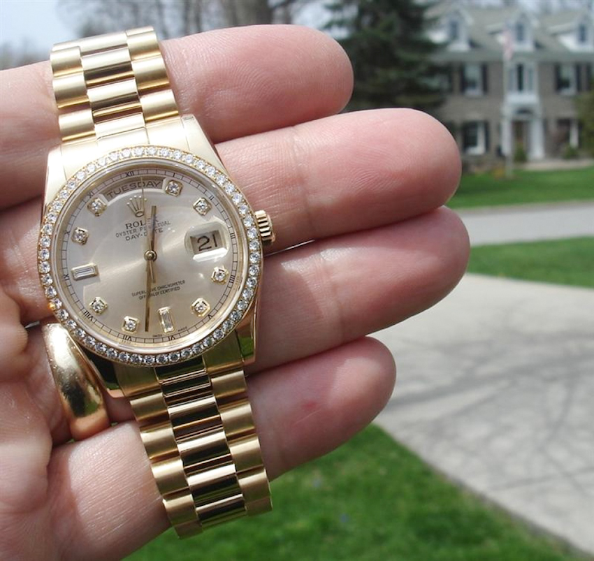 Rolex Day-Date 118238 - mẫu đồng hồ kim cương xứng tầm đẳng cấp quý ông