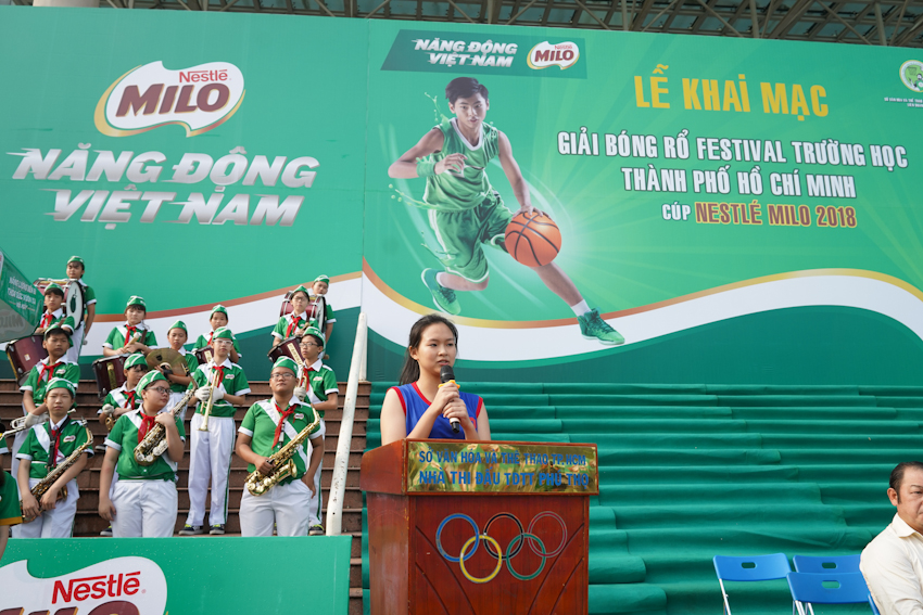 Giải bóng rổ Festival trường học Tp.HCM - Cúp MILO 2018 thu hút 120 đội tranh tài