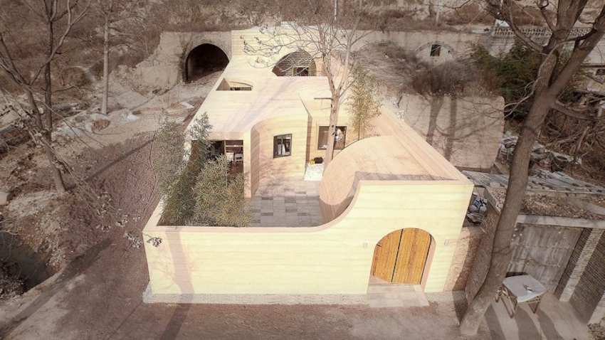 Không gian tràn năng lượng sống cho ngôi nhà hang vùng đất cổ