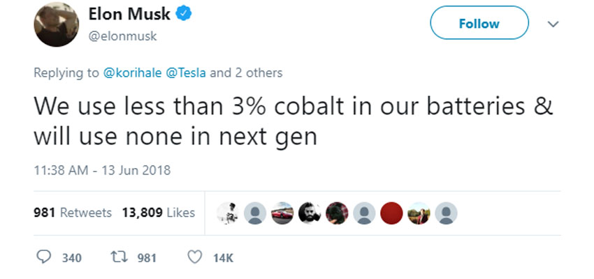Dòng Tweet của Elon Musk cho thấy công nghệ pin của Tesla là không có đối thủ