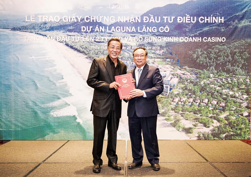 Ông Ho Kwon Ping, Chủ tịch cấp cao Tập đoàn Banyan Tree Holdings: Laguna Lăng Cô tiếp tục mang đến niềm hứng khởi cho du khách