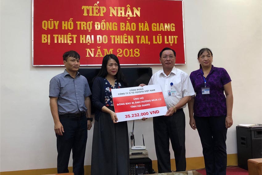 TMV ủng hộ đồng bào hai tỉnh Lai Châu và Hà Giang