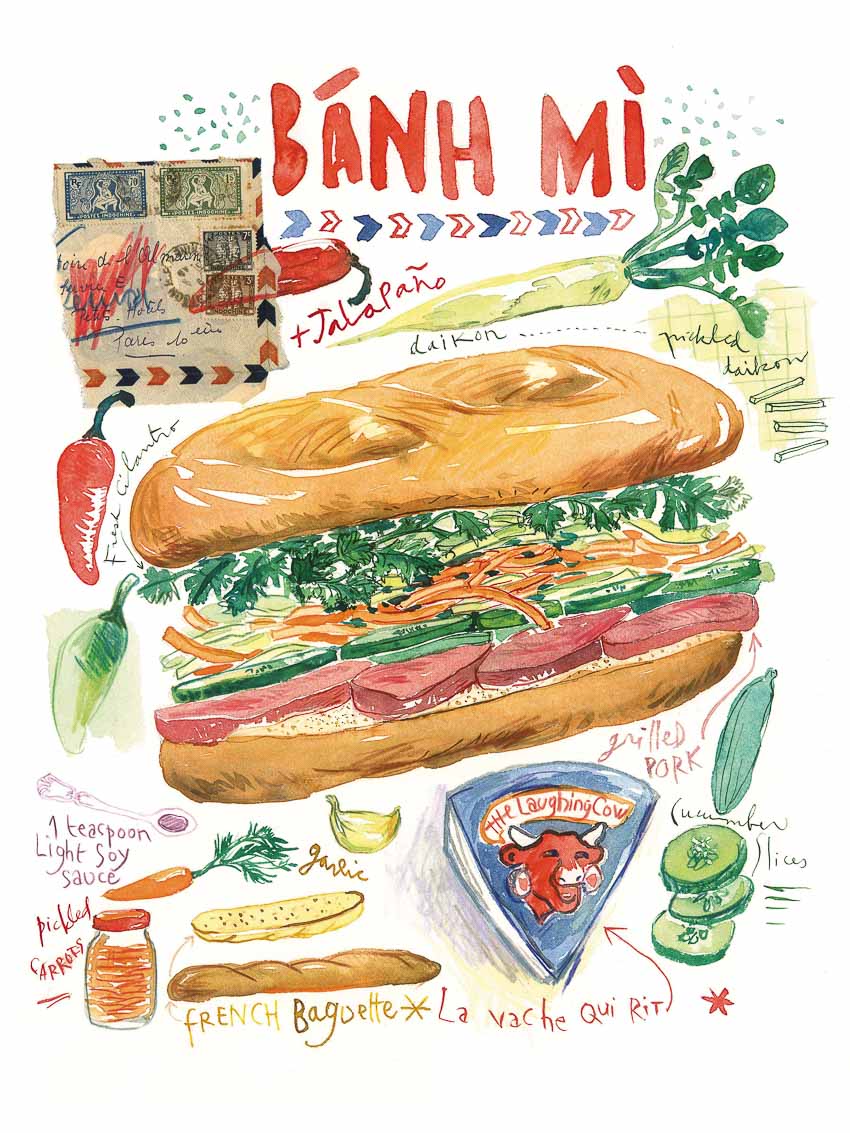 Bộ Vẽ Tay Dễ Thương Của Nhiều Loại Bánh Mì Truyền Thống Của Pháp Ý Mỹ Và  Những Người Khác Vector Hoạt Hình Hình Ảnh Minh Họa Cô Lập Hình minh họa