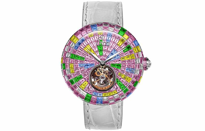 Rực rỡ với đồng hồ Brilliant Flying Tourbillon Multicolor Pink 1