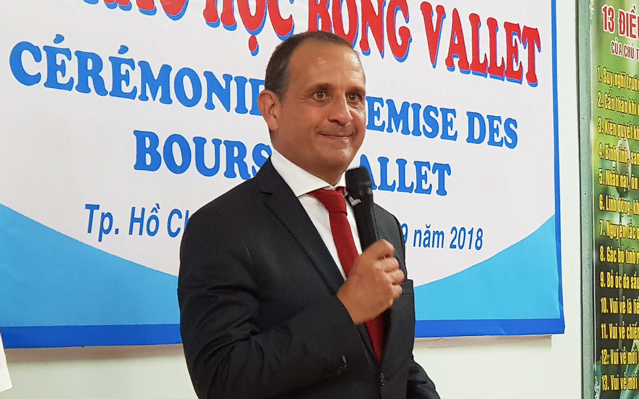 Ngài Floreani Vincent - Tổng Lãnh sự Pháp tại Việt Nam chia sẻ tại buổi lễ.