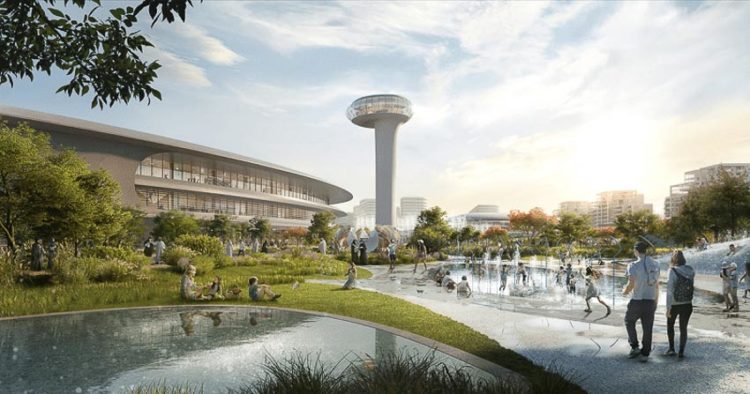 trung-tam-giai-tri-hinh-giot-nuoc-o-Sharjah