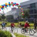 Công viên công nghệ Shoreline, gần trụ sở của Google ở California (Mỹ). | Ảnh: Getty Images