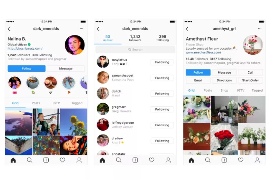 Instagram’s new profile designs