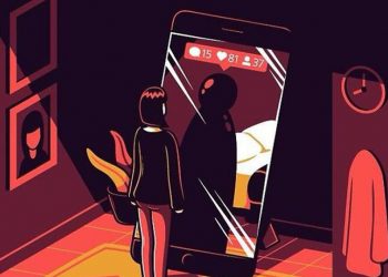 Biếm họa về thói quen dùng mạng xã hội của con người