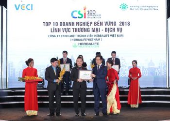 Herbalife vào danh sách 100 doanh nghiệp bền vững Việt Nam 2018