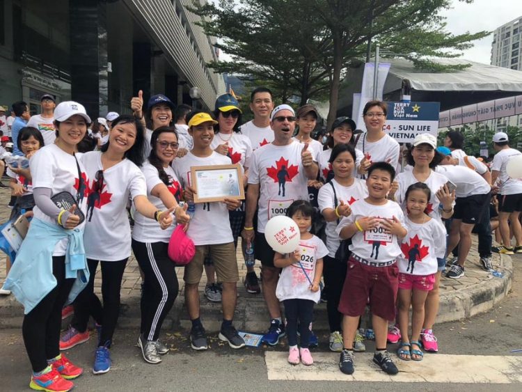 Sun Life VN tham gia chạy bộ Terry Fox 2018 2