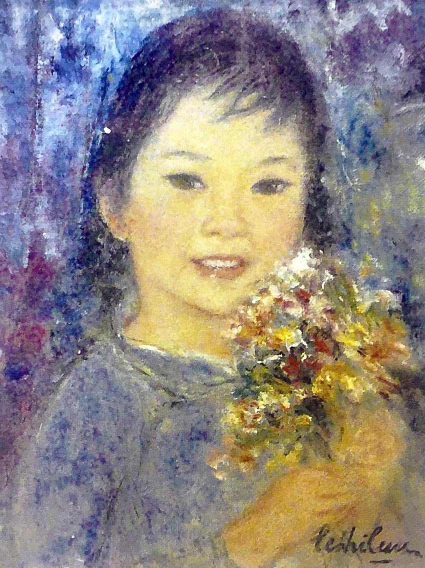 Tuổi xanh - sơn dầu của họa sĩ Lê Thị Lựu, 1980