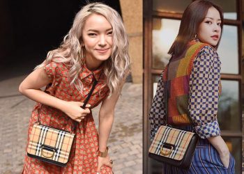 Châu Bùi, Chi Pu đọ dáng cùng túi D-Ring và trang phục đến từ thương hiệu Burberry