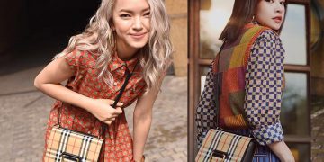 Châu Bùi, Chi Pu đọ dáng cùng túi D-Ring và trang phục đến từ thương hiệu Burberry