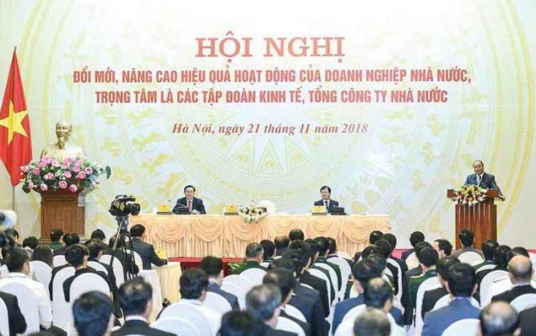 Thủ tướng Nguyễn Xuân Phúc phát biểu tại Hội nghị.