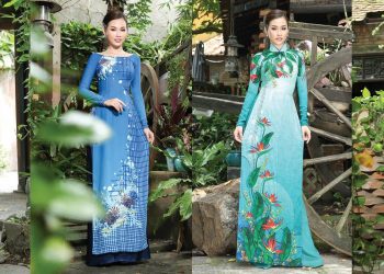 Gợi ý áo dài hoa chuẩn dáng người
