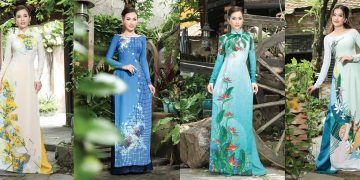 Gợi ý áo dài hoa chuẩn dáng người