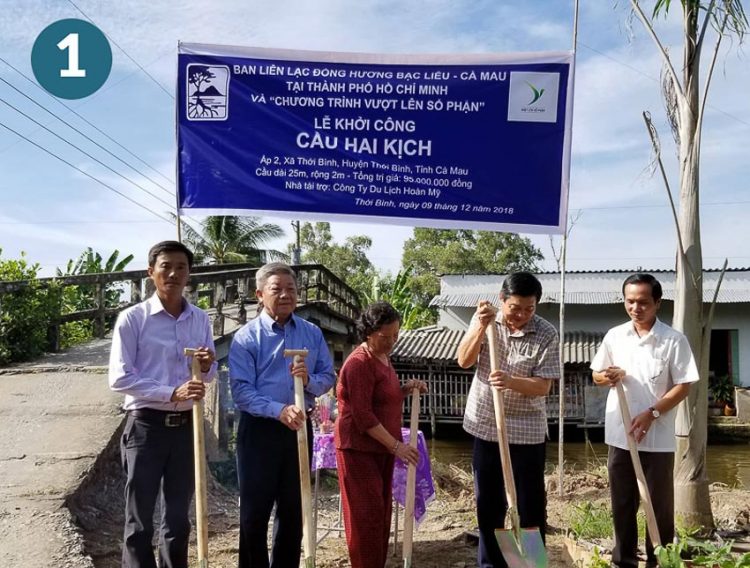 Khởi công xây cầu giao thông nông thôn do Du lịch Hoàn Mỹ tài trợ 1