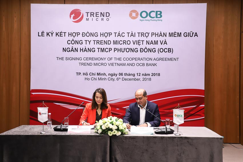 Lễ ký kết thỏa thuận hợp tác giữa Ngân hàng TMCP Phương Đông và Trend Micro 2