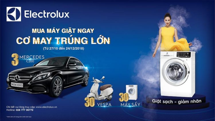 Trúng Mercedes khi mua máy giặt Electrolux 1