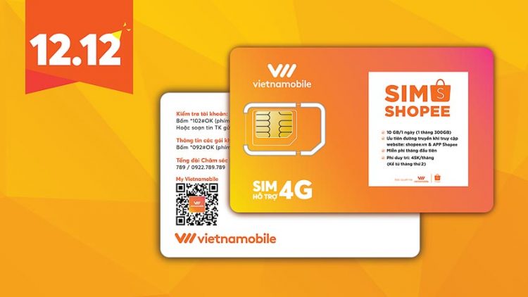 12-12-2018 | Vietnamobile cùng Shopee ra mắt SIM độc quyền