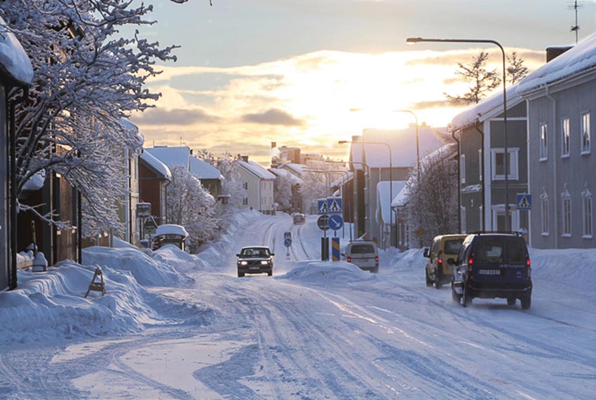 Đường vào trung tâm Kiruna