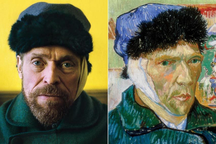 Willem Dafoe trong vai Vincent van Gogh khi tự cắt tai
