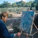Cảnh trong phim: Van Gogh đang vẽ tranh phong cảnh ở Arles