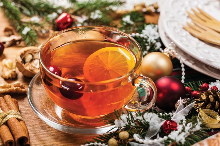 Buffet trà chiều Giáng sinh trên tầng cao