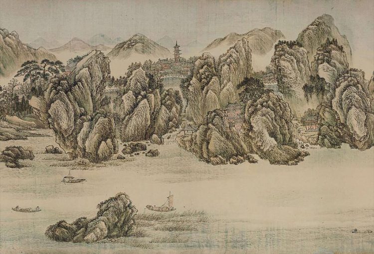 Những trích đoạn của bức Mười ngàn dặm dọc sông Dương Tử 1