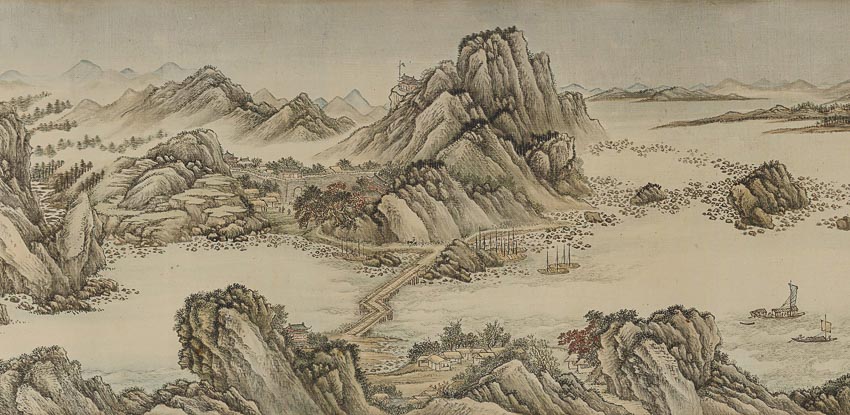 Những trích đoạn của bức Mười ngàn dặm dọc sông Dương Tử 4